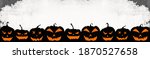 halloween background banner... | Shutterstock . vector #1870527658