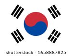 flag of south korea. vector... | Shutterstock .eps vector #1658887825
