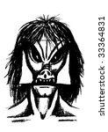 mutant mask vector | Shutterstock .eps vector #33364831