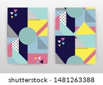 geometric colorful design for... | Shutterstock .eps vector #1481263388