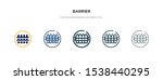 barrier icon in different style ... | Shutterstock .eps vector #1538440295