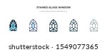 stained glass window icon in... | Shutterstock .eps vector #1549077365