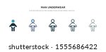 man underwear icon in different ... | Shutterstock .eps vector #1555686422