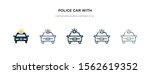 police car with light icon in... | Shutterstock .eps vector #1562619352
