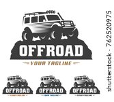 template of off road car logo ... | Shutterstock .eps vector #762520975