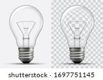 realistic light bulb.... | Shutterstock .eps vector #1697751145