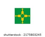 Flag of Federal District state (Federative Republic of Brazil) Distrito Federal, 