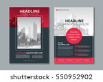flyer   leaflet   brochure  ... | Shutterstock .eps vector #550952902