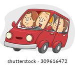illustration of a group of... | Shutterstock .eps vector #309616472