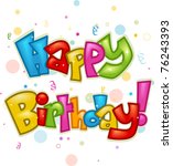 Happy Birthday Text Clipart Free Stock Photo - Public Domain Pictures