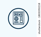 soccer sport news line icon.... | Shutterstock .eps vector #1803350218