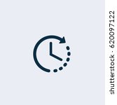 time icon clock icon vector | Shutterstock .eps vector #620097122