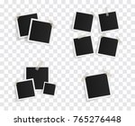 set of square vector photo... | Shutterstock .eps vector #765276448