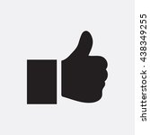 thumb up icon | Shutterstock .eps vector #438349255