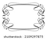 vintage frame. border line... | Shutterstock .eps vector #2109297875