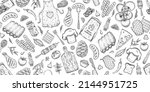 Bbq Seamless Pattern. Barbecue...