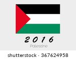 a 2016 flag illustration of the ... | Shutterstock .eps vector #367624958