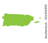 A Map Of The Country Of Puerto...
