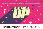 game. level up. screen. pixel... | Shutterstock .eps vector #1902788518