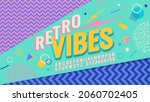 retro vibes. 80s and 90s.... | Shutterstock .eps vector #2060702405