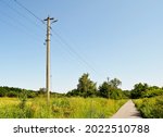 Power Electric Pole With Line...