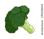 broccoli in vector | Shutterstock .eps vector #190230632
