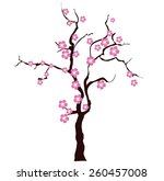sacura tree | Shutterstock .eps vector #260457008