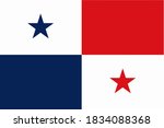 flag of panama. official colors ... | Shutterstock .eps vector #1834088368