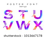 vector colorful typeset. blue ... | Shutterstock .eps vector #1013667178