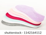 side view of set of new pairs... | Shutterstock . vector #1142164112