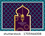 ramadan kareem background for... | Shutterstock .eps vector #1705466008
