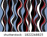 seamless abstract stripes wavy... | Shutterstock .eps vector #1822268825