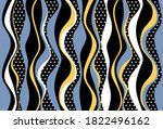 seamless abstract stripes wavy... | Shutterstock .eps vector #1822496162