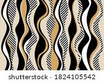 seamless abstract striped wavy... | Shutterstock .eps vector #1824105542