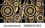 seamless golden chains with... | Shutterstock .eps vector #2088041302