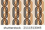 seamless chain pattern on beige.... | Shutterstock .eps vector #2111513345