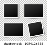 set of photo frame. retro photo ... | Shutterstock .eps vector #1054126958