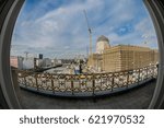 Small photo of BERLIN - MARCH 2017: View of the reconstruction of the old castle from ESMT building in Berlin, Germany