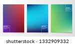set of vector posters. modern... | Shutterstock .eps vector #1332909332