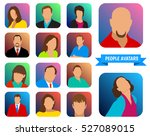 vector icons. colored icons... | Shutterstock .eps vector #527089015