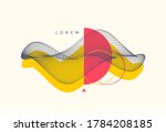 abstract digital wave with... | Shutterstock .eps vector #1784208185