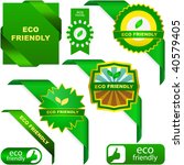 set of eco friendly  natural... | Shutterstock .eps vector #40579405