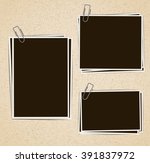 photo frames composition with... | Shutterstock . vector #391837972
