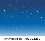 starry sky in the night. vector ... | Shutterstock .eps vector #581382268