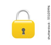 professional icon of a lock | Shutterstock .eps vector #55105996