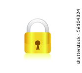 icon of a lock | Shutterstock .eps vector #56104324