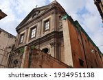 Small photo of Naples, Campania, Italy - March 5, 2021: 17th century church dedicated to San Potito in Via Tommasi