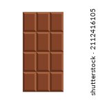 chocolate bar on white... | Shutterstock .eps vector #2112416105