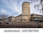 Small photo of Beguine Tower (Beginenturm) and Arsenal on the High Bank (Zeughaus) - Hanover, Lower Saxony, Germany