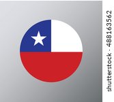 chile flag  vector | Shutterstock .eps vector #488163562